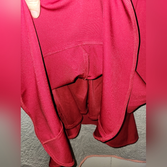 Lulu's Heart Eyes Red Ruffled Bodycon Mini Dress, Size XS - Picture 11 of 11